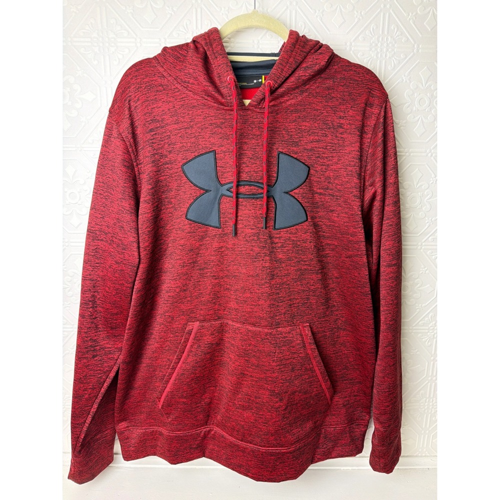 Under Armour Hoodie Mens L Activewear Pocket Logo Lined Casual Leisure Relaxed